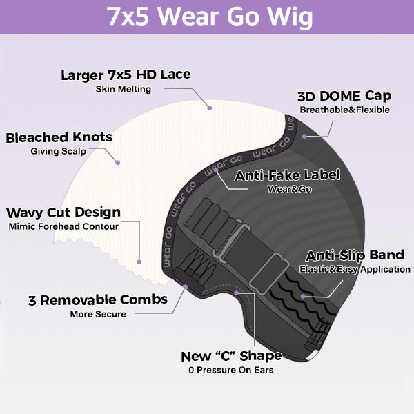 OQ HAIR Body Wave Face-Framing Curtain Bangs Layered Cut Bleached Knots Wear Go Glueless Wig