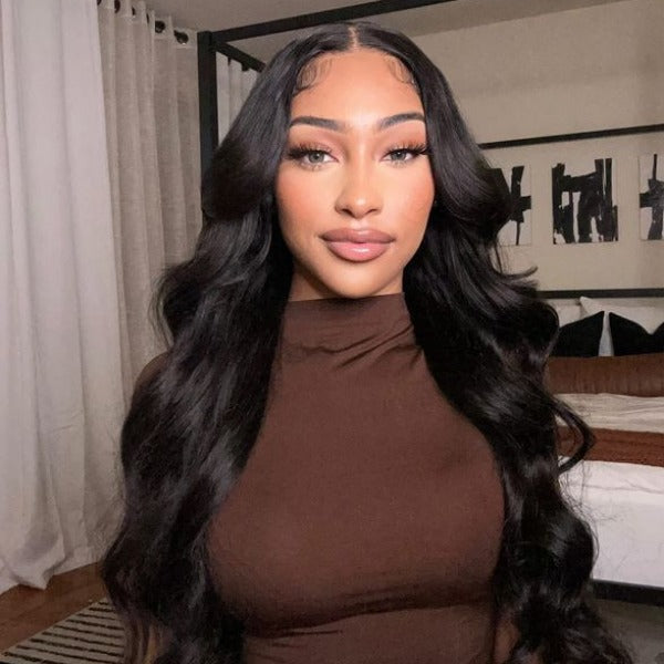 OQHAIR Body Wave Hair Wear & Go Glueless Wigs 7x5 Pre Cut HD Lace Closure Wigs With Pre Plucked Nautral Hairline