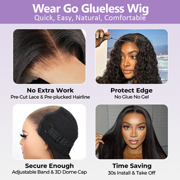 Pre-cut Lace Wig Straight Hair 4/27 Highlight Wear Go Glueless Wig 7x5 Lace Wig Preplucked with Natural Hairline