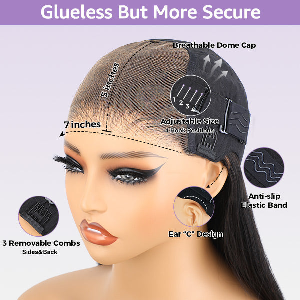 OQHAIR Kinky Curly Wear Go Wigs 7x5 HD Lace Pre Cut Lace Closure 100% Glueless Wigs