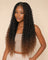 Perruque box braids longues sans colle, coiffure protectrice, portée