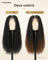 Perruque box braids longues sans colle, coiffure protectrice, portée