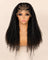 Perruque tresses knotless sans colle, noir naturel, portée
