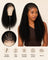 Perruque tresses knotless sans colle, noir naturel, portée