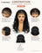 Perruque Twists sans colle, noir naturel, portée